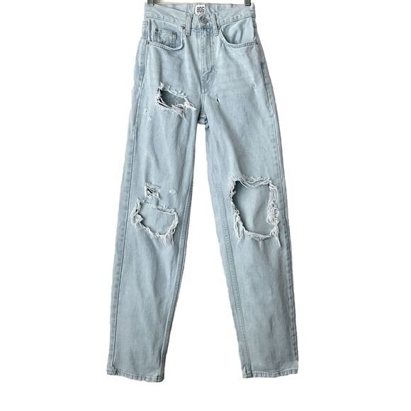 BDG Urban Outfitters Jeans Blue Distressed High-Rise Baggy 24 - Picture 3 of 12